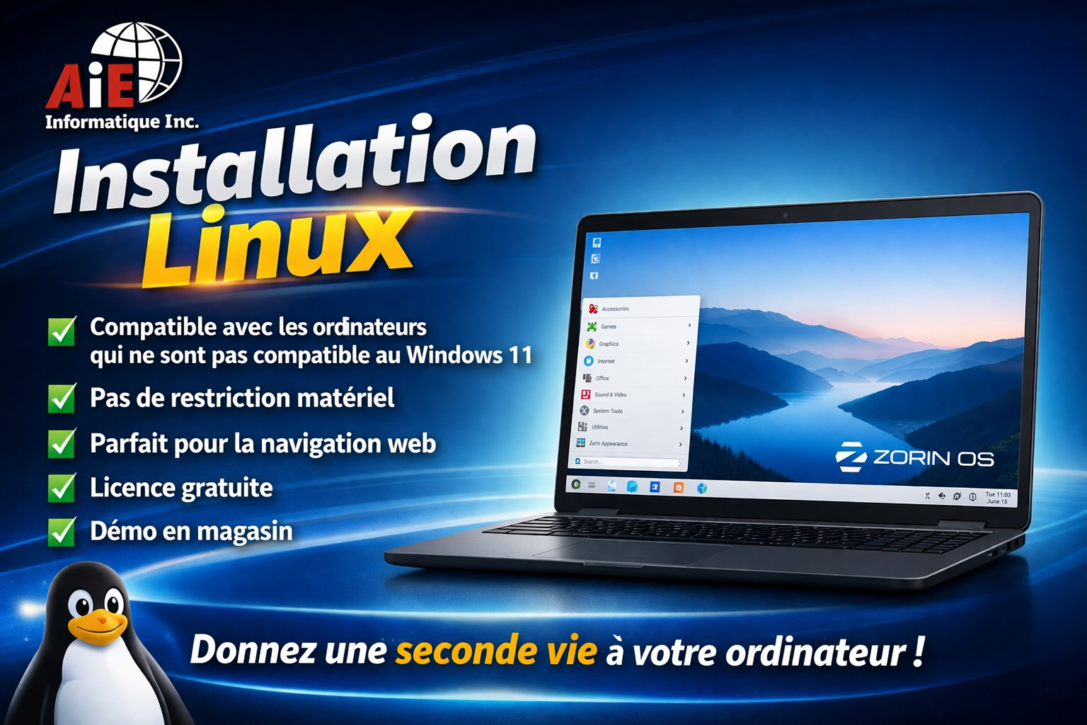 Installation Linux